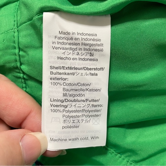 J. by J. Crew Green Floral Basketweave Pencil Skirt Women's Size 12 - Picture 7 of 9